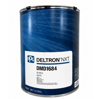 PPG Refinish Deltron NXT 1 Gallon Dmd 1684 Basecoat White Paint Free Shipping!!!