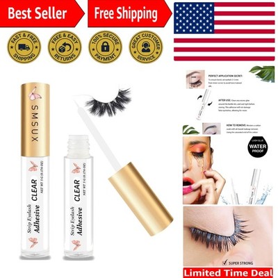 Easy Application Clear Eyelash Glue   Super Strong Hold for Everyday Use 0.8 oz