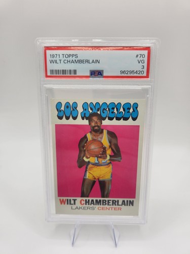 1971-72 Topps - Wilt Chamberlain #70 PSA 3 VG Lakers HOF