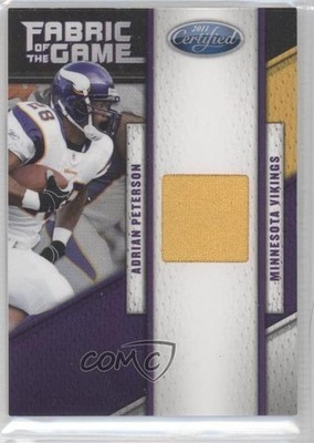 2011 Certified Fabric of the Game 42/150 Adrian Peterson #1 0eb8