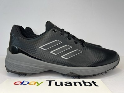 BRAND NEW Adidas ZG23 Men's Golf Cleats Shoes Black/Silver/Metallic Grey GW1178