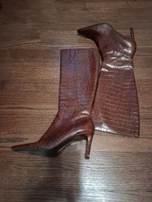 Vintage Y2K  Ralph Lauren Croc Leather Pointy...