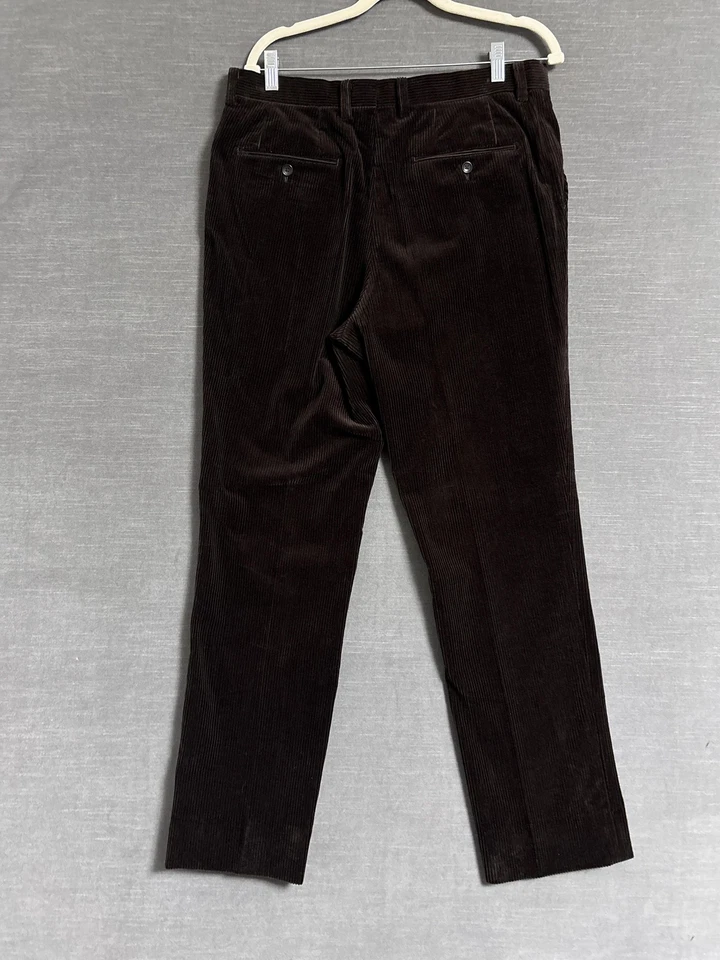 Spier Mackay Corduroy Pants 34x32 Brown Contemporary Trousers Cotton Chino - Image 4 of 4