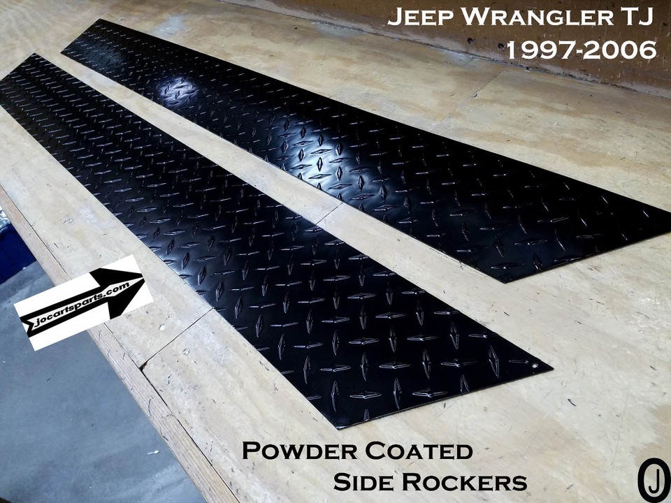 Jeep Wrangler TJ Powder Coat Aluminum Diamond Plate Rocker Panels 1997 ...