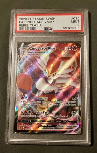 Cinderace VMAX graded PSA 9 for sale on eBay