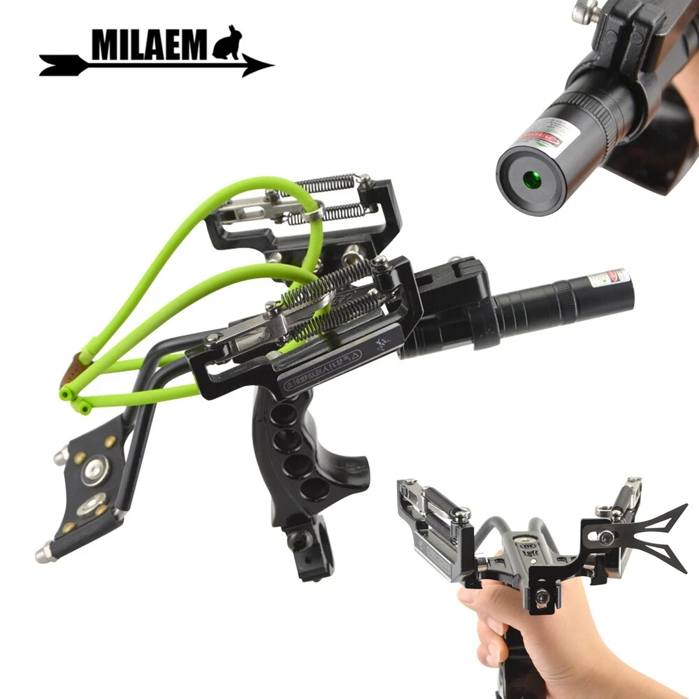 Fishing Bow Catapult Sling shot Laser Archery Slingbow Bowfishing Hunting  Shot | eBay