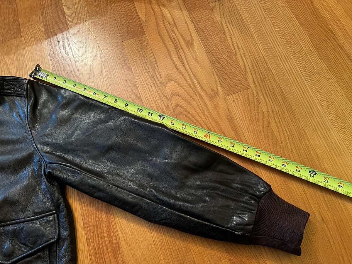 Vintage LL BEAN A-2 GOATSKIN Leather Bomber Jacket Size 34 Vintage LL BEAN A-2 GOATSKIN Leather Bomber Jacket Size 34