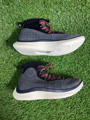 Steph Curry 4 FloTro Light Show Under Armour Basketball Shoes Gray Mens NEW NEW Under Armour Curry 4 FloTro Men Shoes, Mod Gray/Steel  main image 3