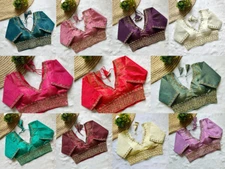 Saree Blouse Readymade Designer Sari Choli Indian Party Wear Bollywood Dress