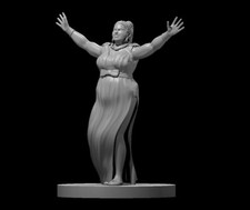 Human Female Bard 28mm Scale DND D D Tabletop Miniature V2