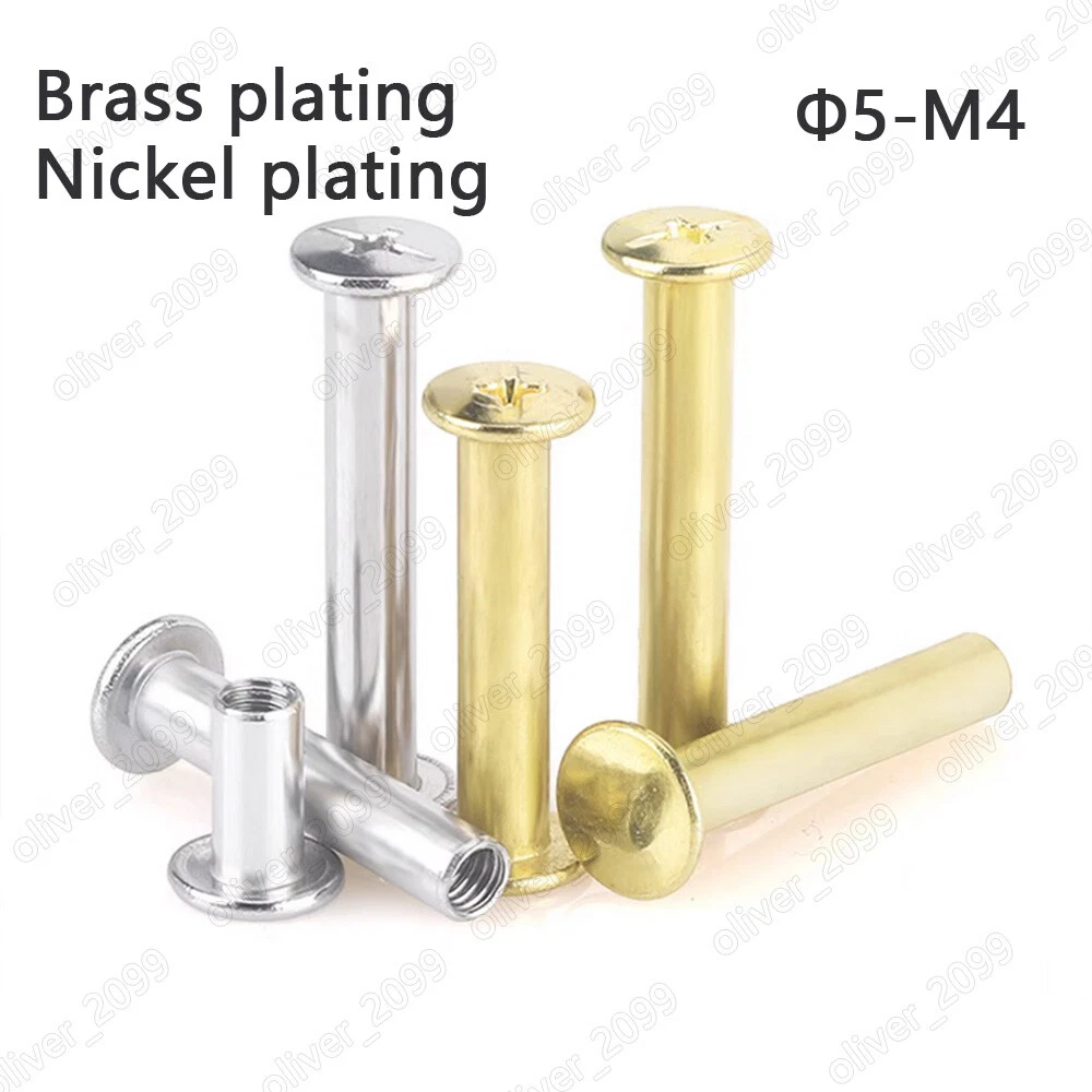 Brass Nickel Plating Steel Chicago Screws Kit Binding Screws Studs
