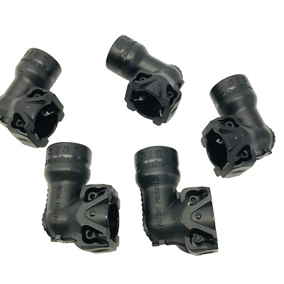 LOT OF 5 RAUFOSS  90395305 ABC  '' 90º INTEGRAL REGULAR PUSH-IN CONNECTOR