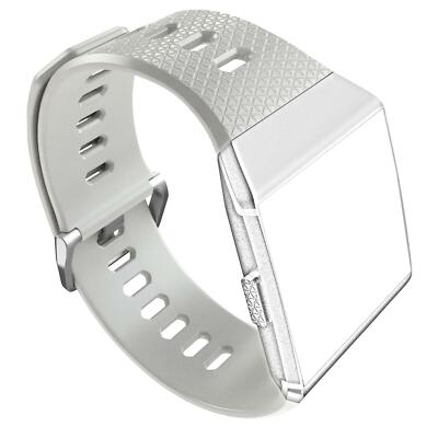Silikon Sport Armband für Fitbit Ionic Ersatzarmband TPU Uhren Band Größe L