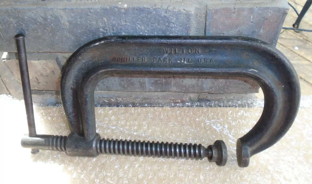 Vintage Wilton 406 C Clamp Drop Forged Steel USA Clamp eBay