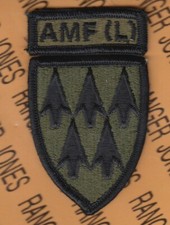 35th ADA Air Defense Artillery Allied AMF L BDU OD Green BDU 3.25" patch c/e