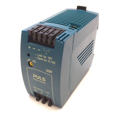 PULS ML50.102 Power Supply, In: 100-240VAC/110-300VDC, Out:12VDC DIN Rail Mount 