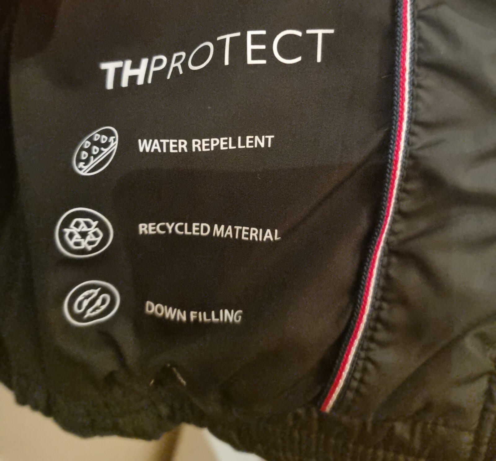 Tommy Hilfiger Boys Essential Black Jacket Size 12(152) image 6