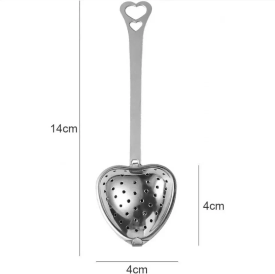 Heart Shape Stainless Steel Tea Steeper Spoon Strainer Infuser Gift... - Image 4 of 4