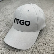 Citgo Hat Tan Spellout Adjustable Strapback Cotton Baseball Cap