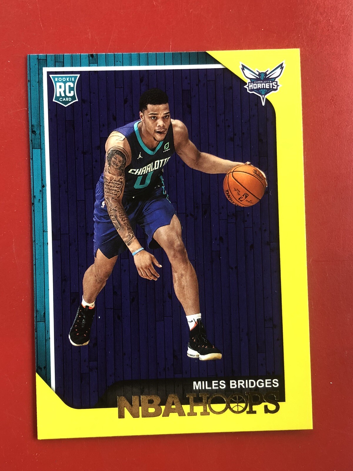 2018-19 Panini NBA Hoops Yellow Miles Bridges #272 Rookie RC