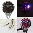 Motorcycle Speedometer Odometer Gauge KMH For Harley Chopper Cafe Chopper Bobber