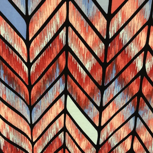 Túnica LulaRoe Irma Talla XXS Chevron Espina de Arenque Colorida Blusa Naranja Azulada Nueva con Etiquetas - Imagen 3 de 6