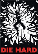 DIE HARD BODY & GLASS MAGNET 2.5” X 3.5” NEW