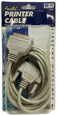 Vintage IBM 10ft Parallel Printer Cable IEEE-1284 DB25M to Centronics 36M