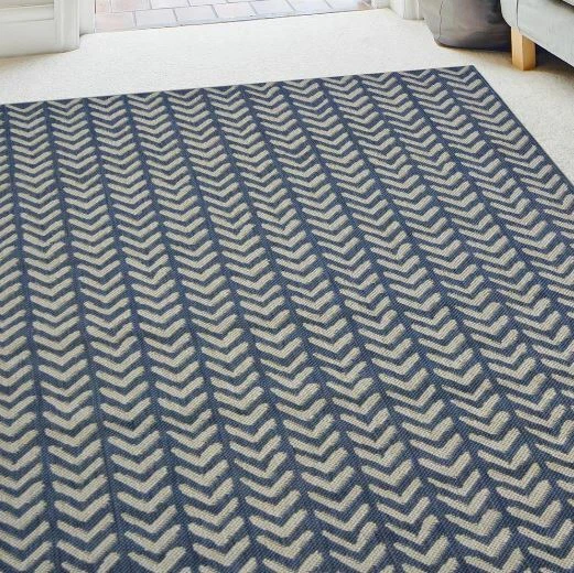 Herringbone Woven Cotton Rug By Dash Albert Fine Linens, 44 OFF
