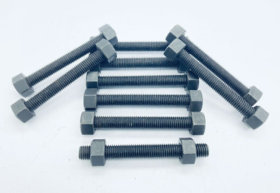 LOT OF 10 HIGHLAND THREADS HT B7 STUD BOLTS W/ 2 - 2H NUTS 5/8''-11 x 5-1/2'' LONG