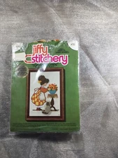 MCM, Stitchery Kit “Company Is Coming”. New In Package 5” X 7”