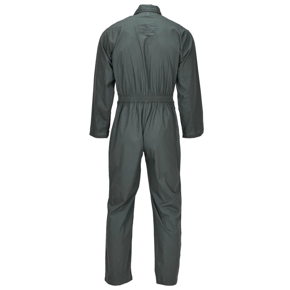 Original Dutch Military Work Coverall Cotton Mechanic Men Slash Pockets Olive - Image 3 of 4