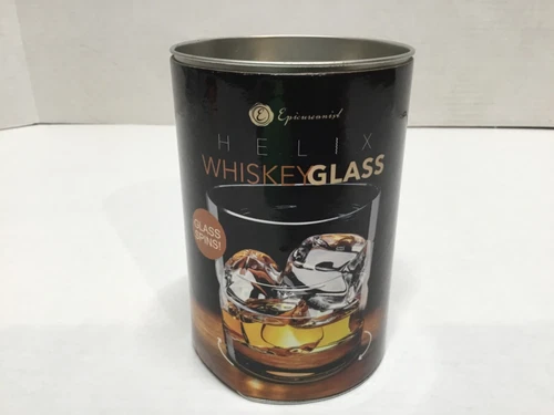 Whiskey Glass Epicureanist Helix Spinning Wine