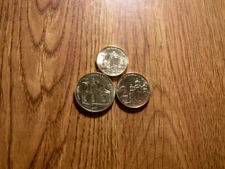 SERBIA 3 COIN SET 2020 1, 2, 5 DINARA UNCIRULATED THREE COINS (T428)