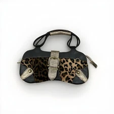 Vintage Guess Leopard Print Rare vintage Bag 2000`s faux leather y2k