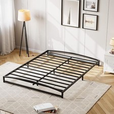 Full Size Heavy Duty Metal Platform Bed Frame, Low Profile King Bed Frame ,Black