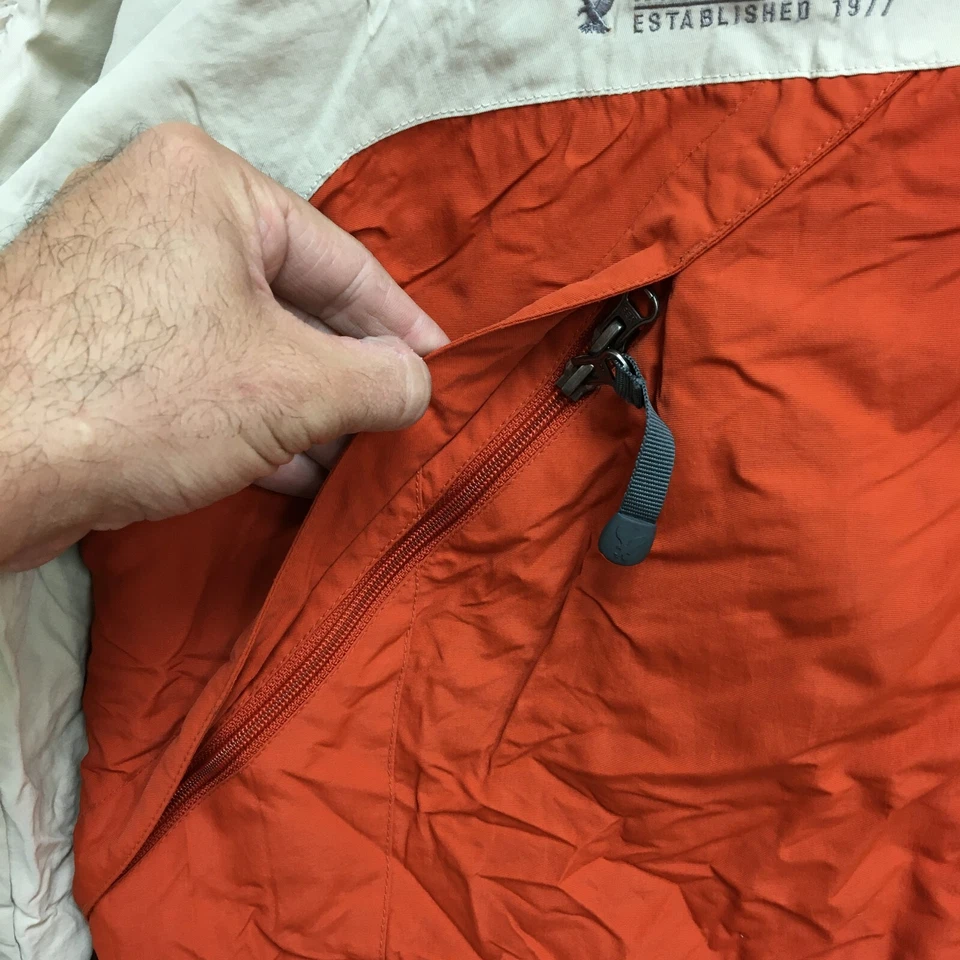 Chaqueta American Eagle Grande Adulto Naranja Con Capucha Forrada Polar Termolite Esquí Para Hombres Foto 4 de 4