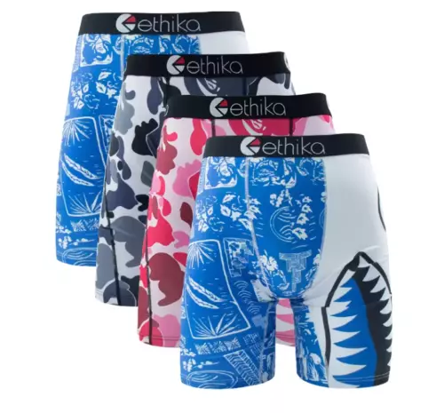 4-pak - Nowe stylowe oddychające Ethika Męskie The Staple Bokserki UK Rozmiar S-3XL - Zdjęcie 8 z 11