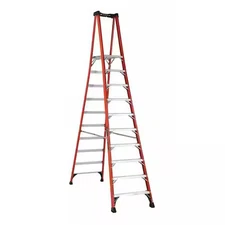 Louisville Fxp1810hd 12 Ft 0.33 Ft Fiberglass Platform Stepladder, 375 Lb