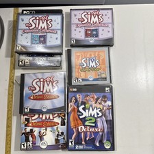 THE SIMS GAME  EXPANSION PACKS PC CD-ROM SIMS VINTAGE GAME LOT
