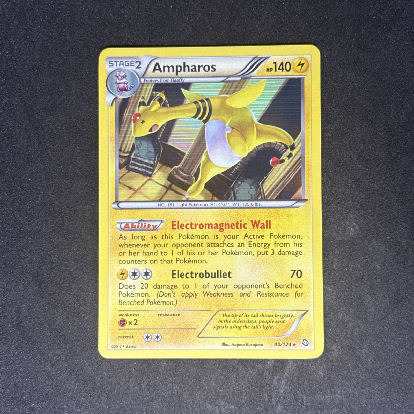 NM Ampharos 40/124 Dragons Exalted Holo