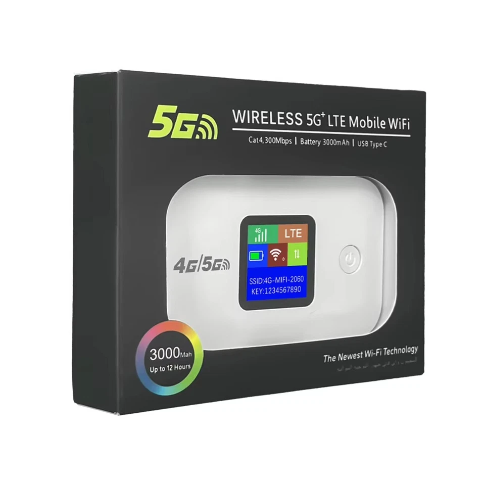 MODEM ROUTER WIFI PORTATILE SIM 4G+ MOBILE CON DISPLAY LED 💎 QUALITÀ PREMIUM 💎 - Immagine 3 di 4