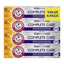 ARM & Hammer Complete Care Toothpaste, Teeth 6 Ounce (Pack of 4), White  0.93 per gallon