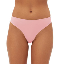 GapBody Women's Everyday Essentials Laser Bonded Thong Underwear Coral Blush NWT