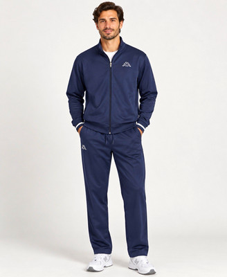 Kappa Men's Blue 2pc Polyester Tracksuit Set Zip Jacket Pants Pockets XL