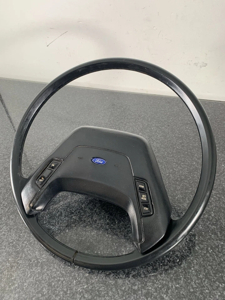 87-91 Ford Bronco F-150 F-250 Econoline XLT Steering Wheel W/Cruise Control - Image 3 of 4
