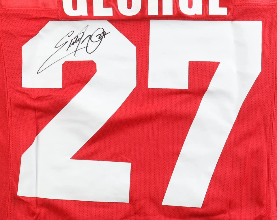Camiseta deportiva auténtica firmada por Eddie George Buckeyes Mitchell & Ness (fanáticos) Foto 2 de 3