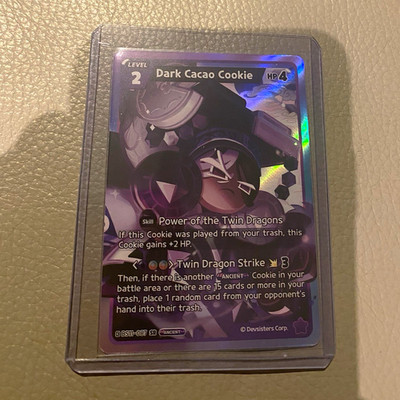 Devsisters Dark Cacao Cookie SR Foil Cookie Run Kingdom TCG Ancient BS11-087 EN