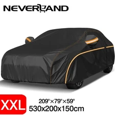 Car Cover Outdoor Waterproof Sun UV Protection Fits Mercedes-Benz S450 S500 S550