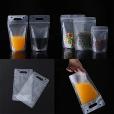 Reusable Bag Stand-up Juice Coffee Liquid Beverage 5/10PCS Plastic Drink Pouches
